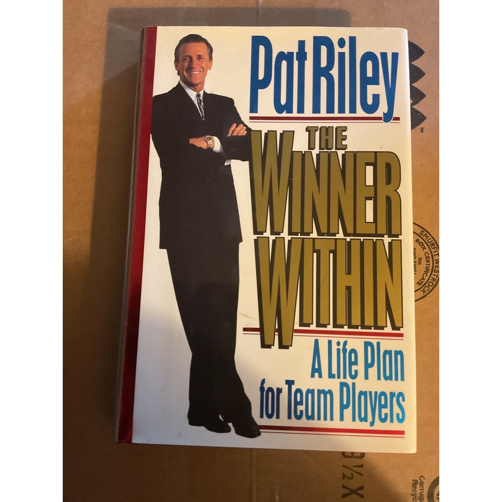 Pat Riley Signed The Winner Within A Life Plan for Team Players Hardcover Book